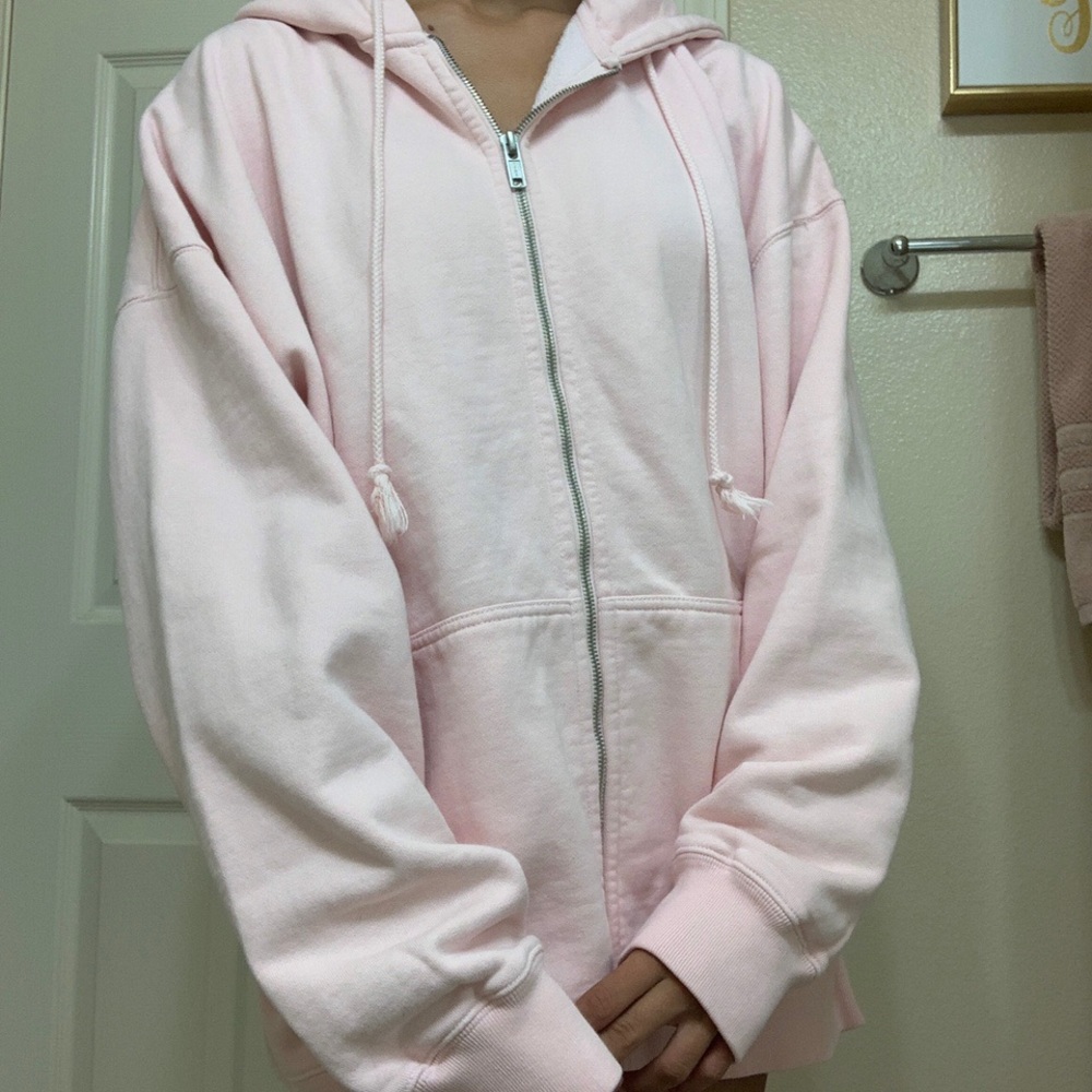 pink christy or carla hoodie (unsure)